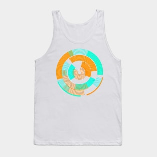 Geometric abstract circle galaxy Tank Top